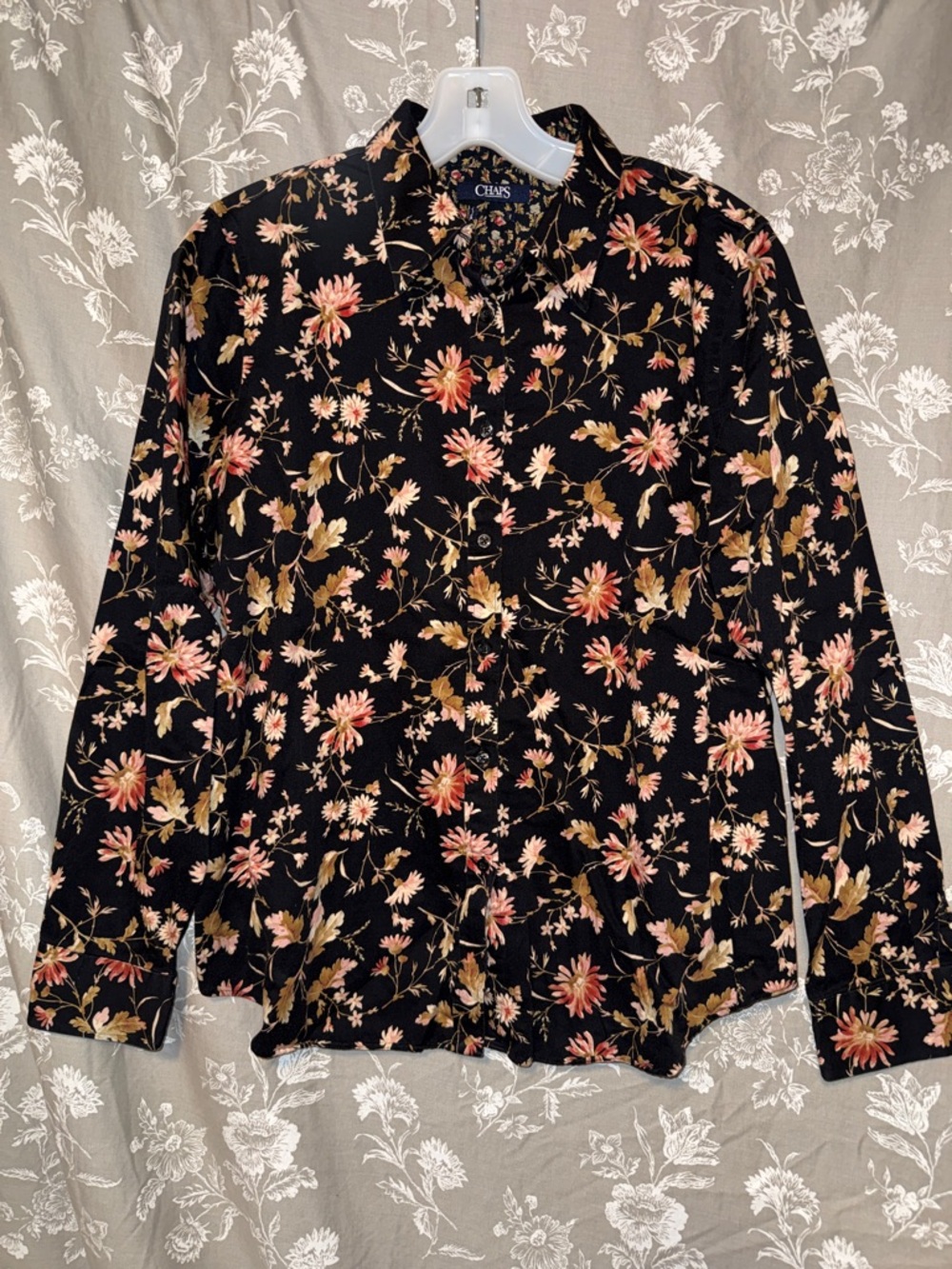 Chaps Floral Button Up Shirt